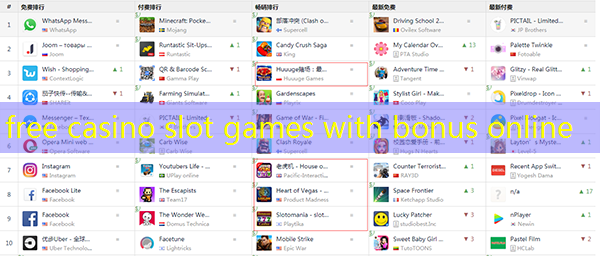 free casino slot games with bonus online