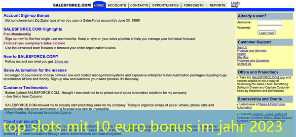 top slots mit 10 euro bonus im jahr 2023
