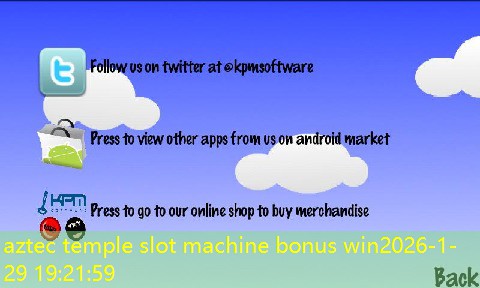 aztec temple slot machine bonus win