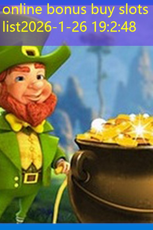 online bonus buy slots list