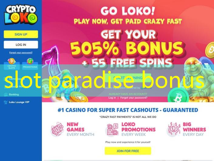 slot paradise bonus