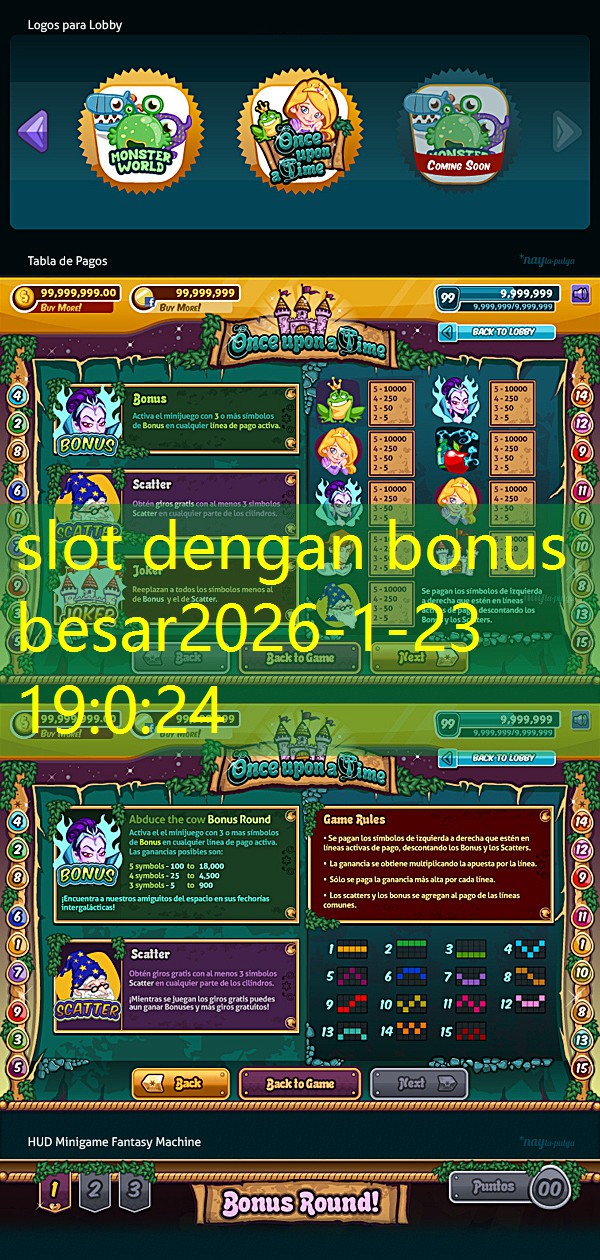 slot dengan bonus besar