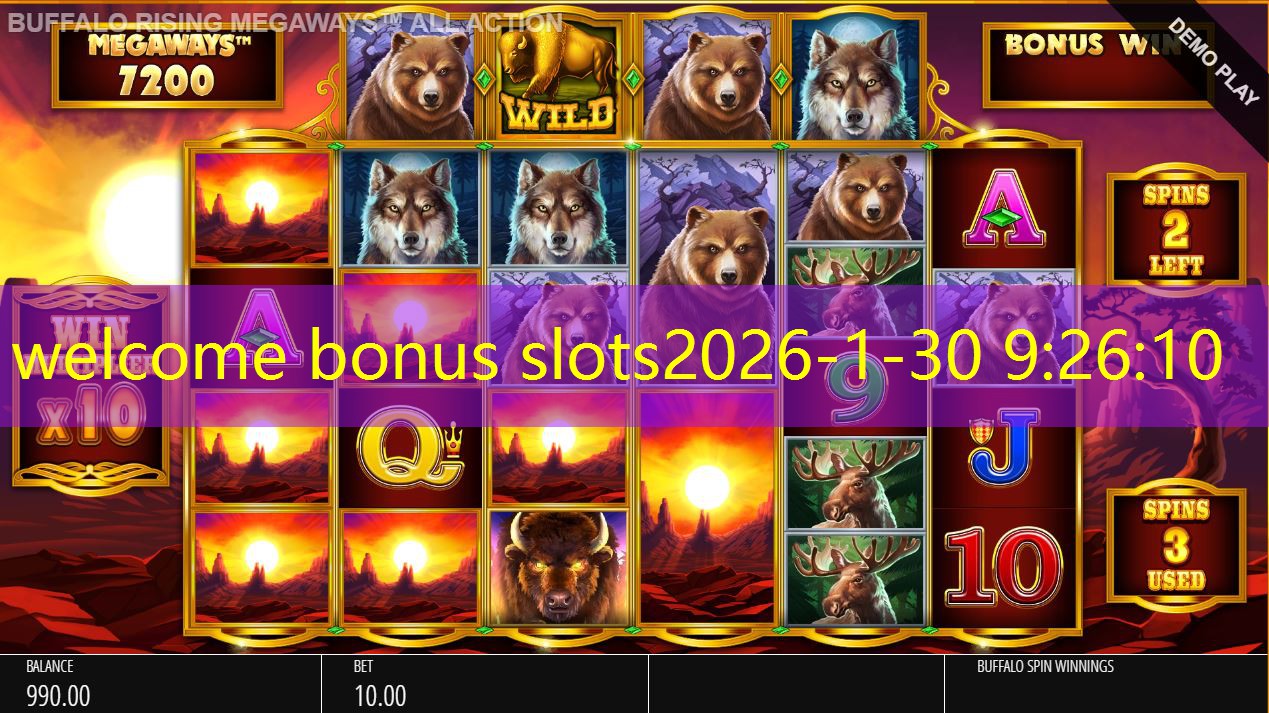 welcome bonus slots