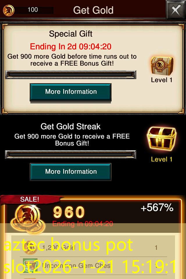 aztec bonus pot slot