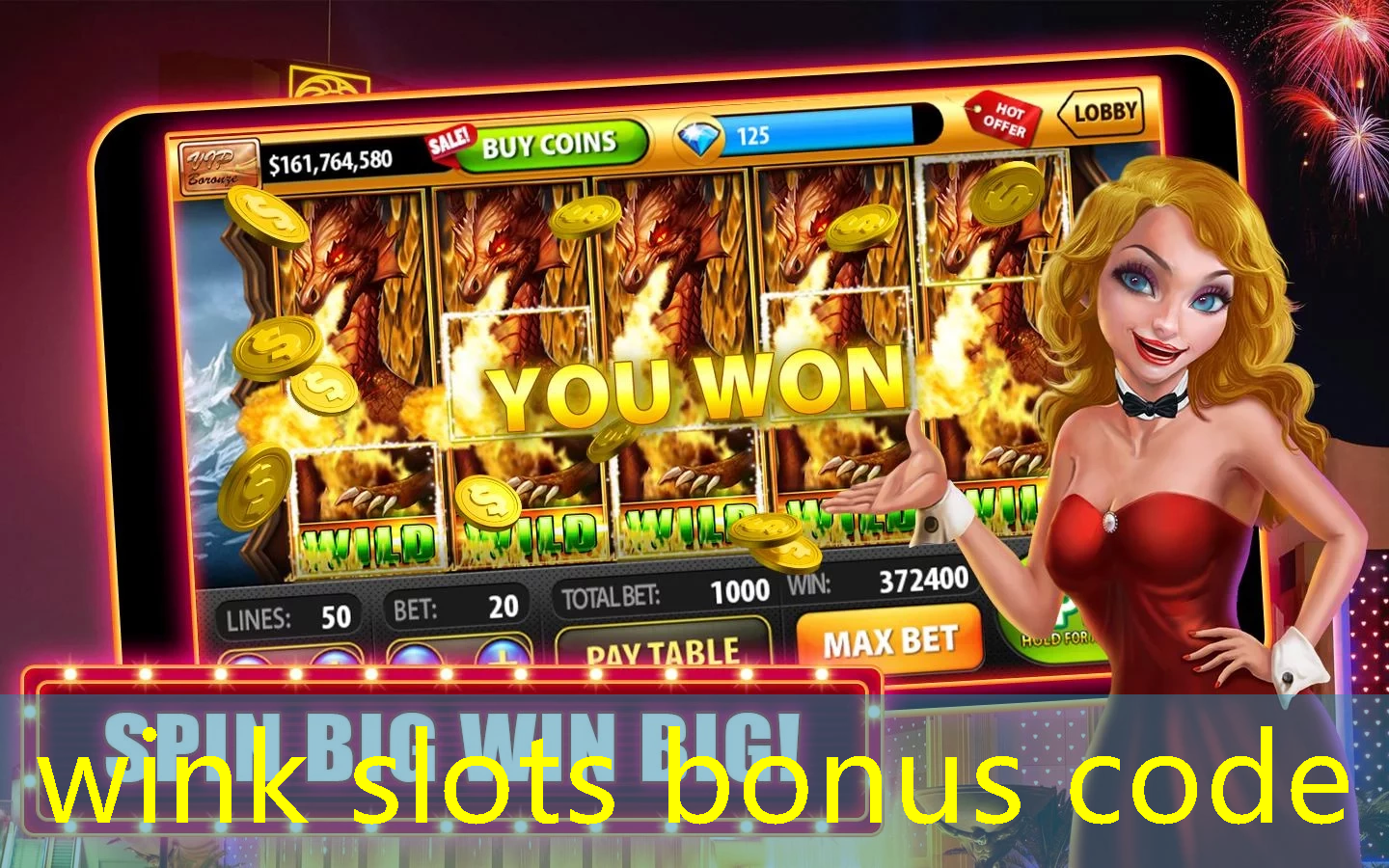 wink slots bonus code