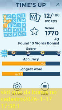 slot que da bonus no cadastro