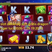 slot demo pg soft grátis dragon tiger luck
