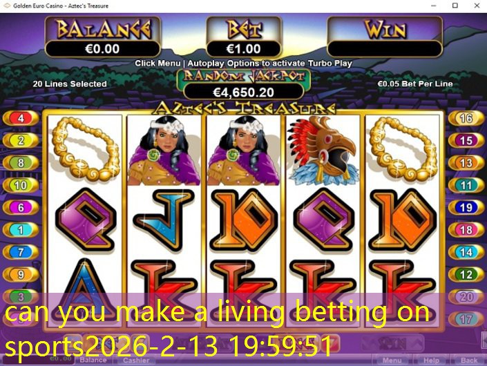 can you make a living betting on sports can you make a living betting on sports