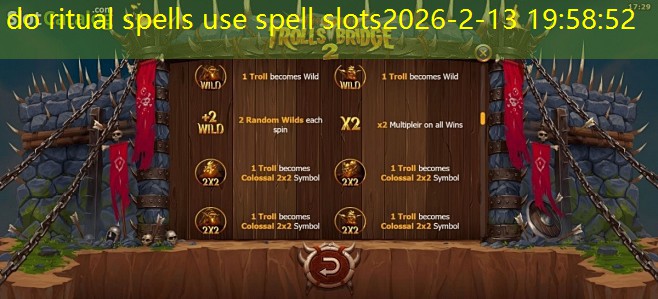 do ritual spells use spell slots do ritual spells use spell slots