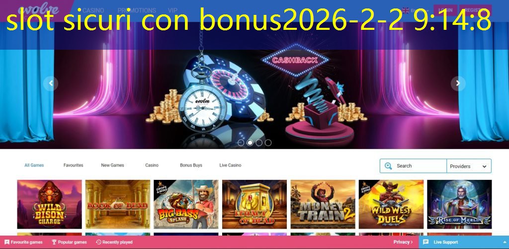 slot sicuri con bonus